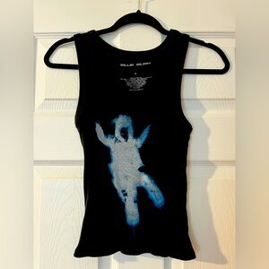 BILLIE EILISH FALLING RIBBED CROP TANK